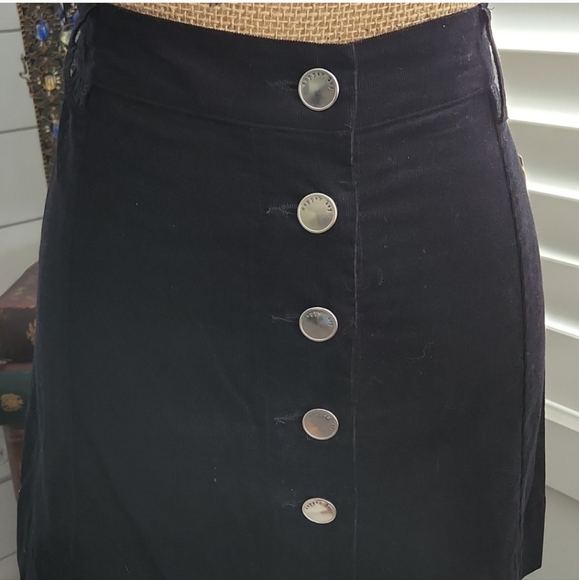 Copper Key Micro-Cord Mini Skirt - Picture 4 of 7